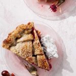 Close up slice of Apple Cranberry Pie