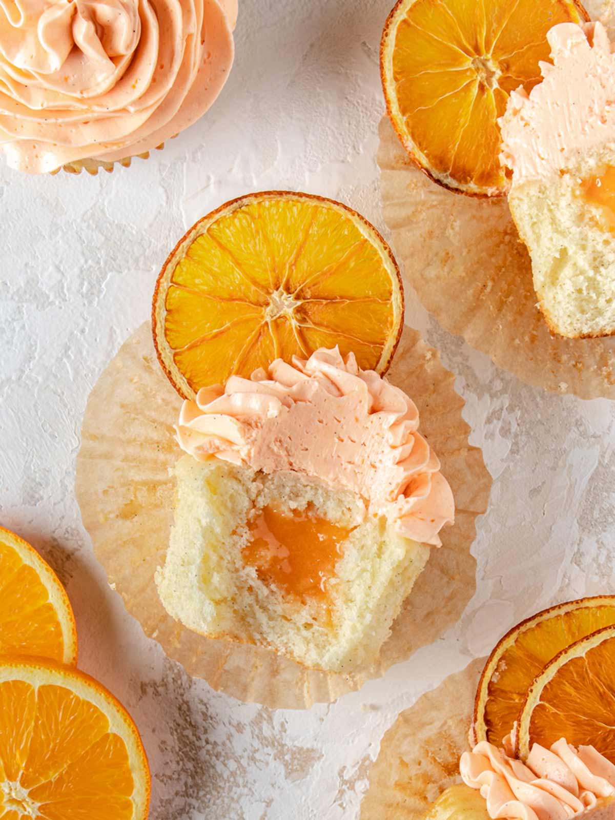 Creamsicle Orange Cupcakes