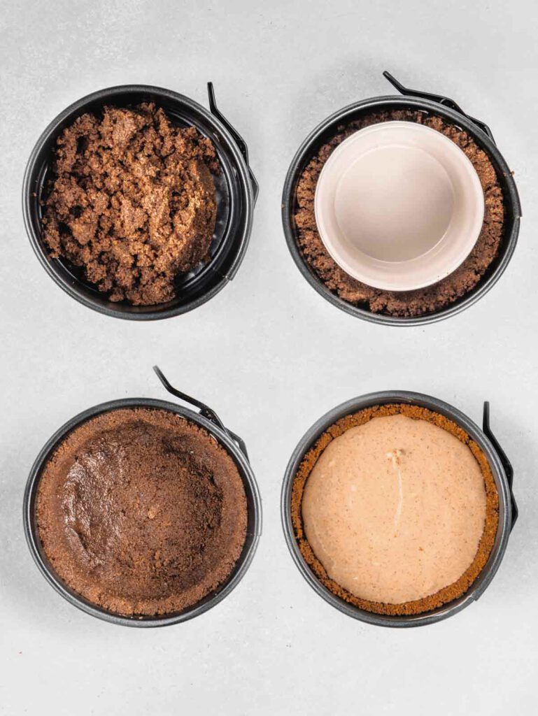 Step process to create crust in springform pan.